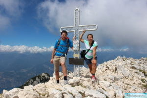 Gipfel von Monte Baldo am Gardasee