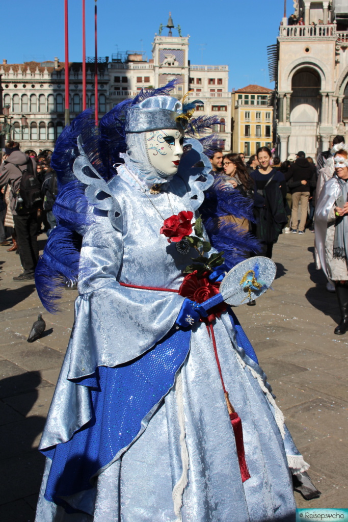 Karneval in Venedig - Masken in blau