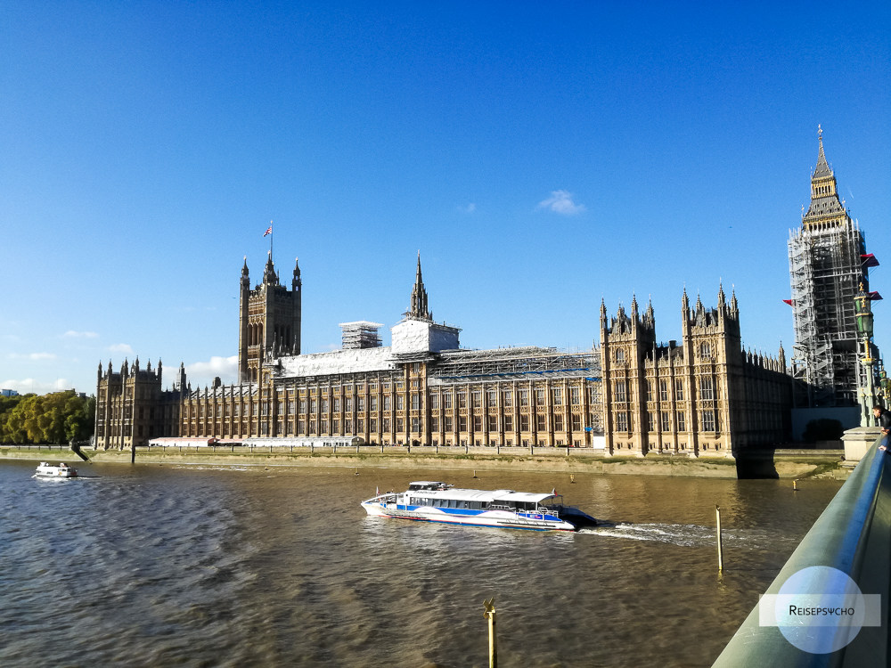 Das House of Parliament mit dem eingewickeltem Glockenturm