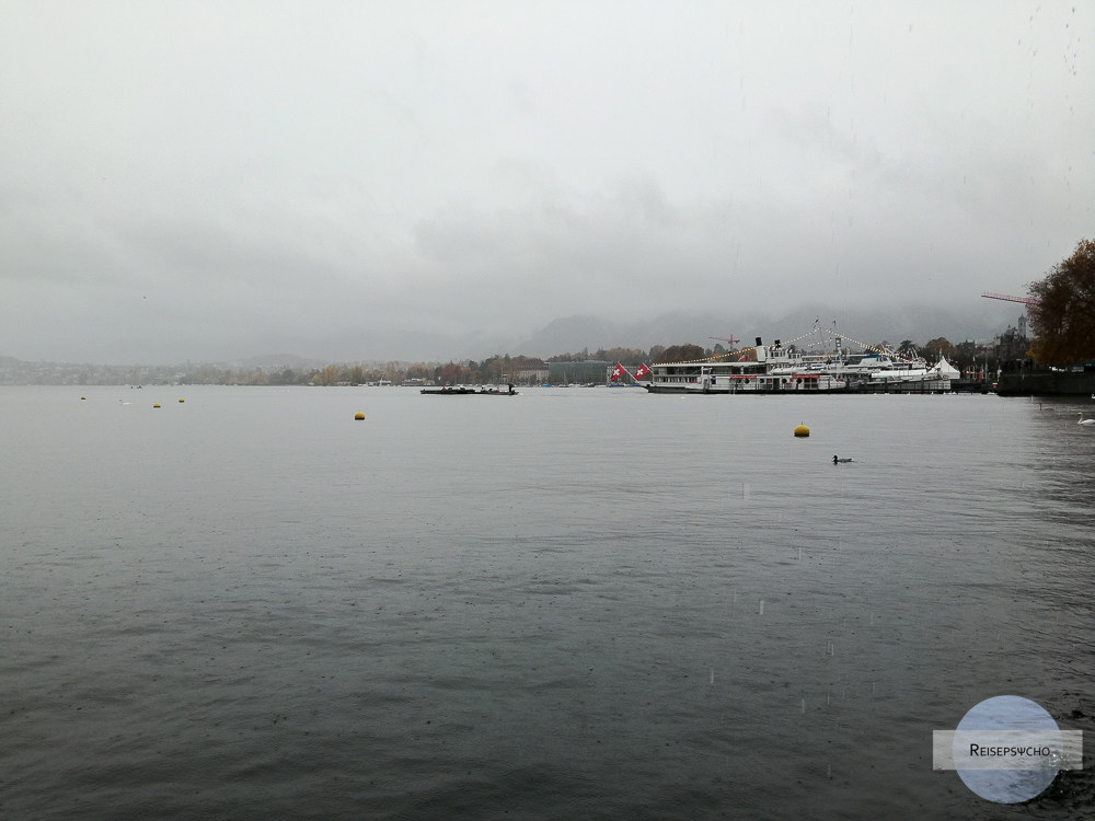 Zürichsee im Regen