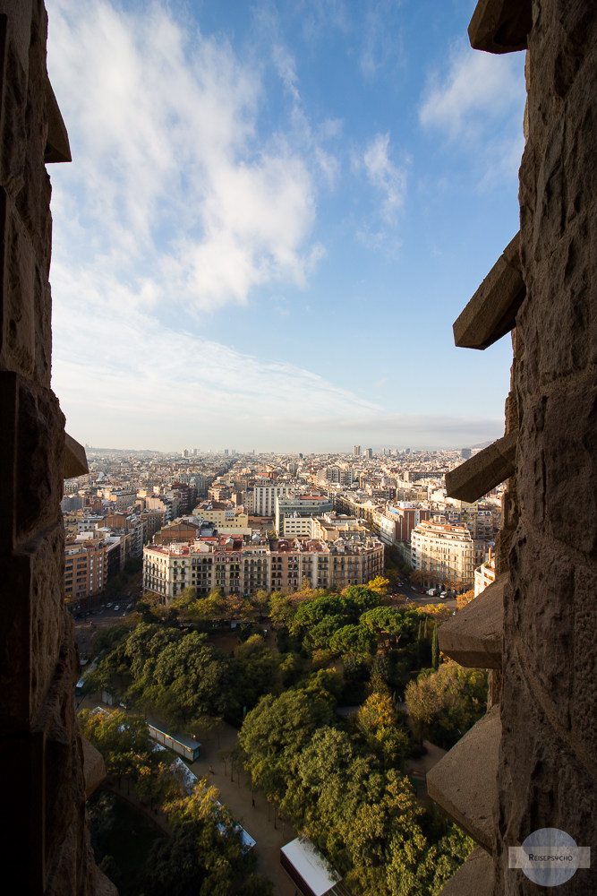 Ausblick vom Turm der Sagrada Familia
