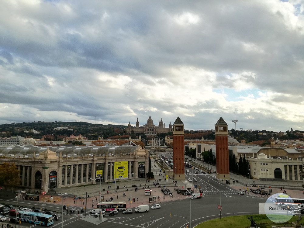 Blick über den Placa Espanya in Barcelona