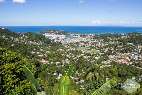 Castries auf St. Lucia während einer Transatlantik Kreuzfahrt