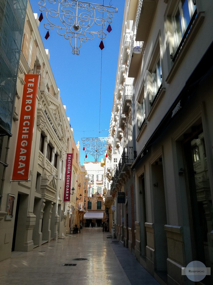 Saubere Gassen in der Altstadt von Malaga