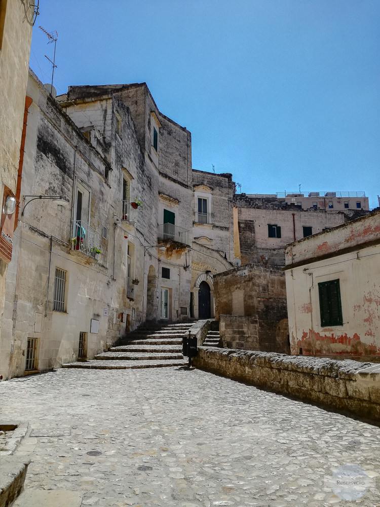 Leere Gassen in Matera