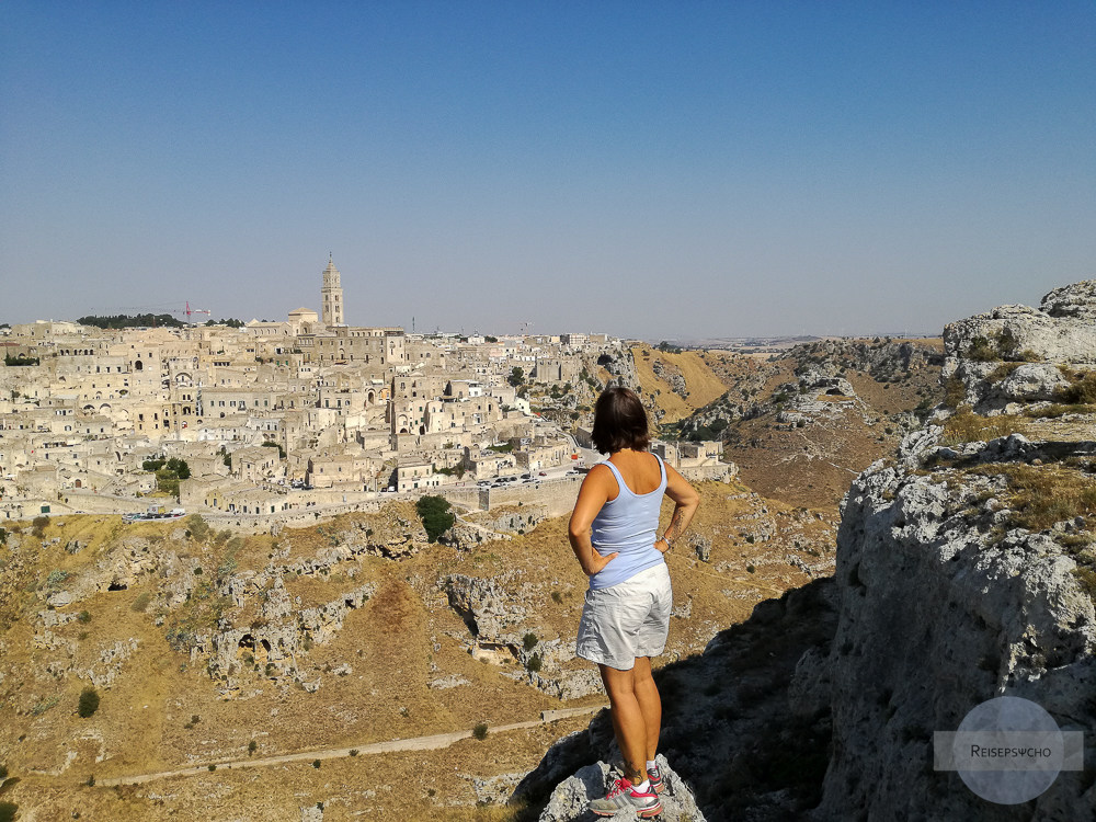 Blick von der Belvedere auf Matera