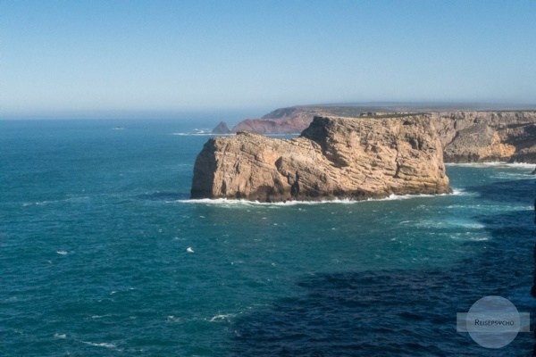 Der Blick von Cabo de Sao Vicente in Richtung Norden - die Costa Vicentina