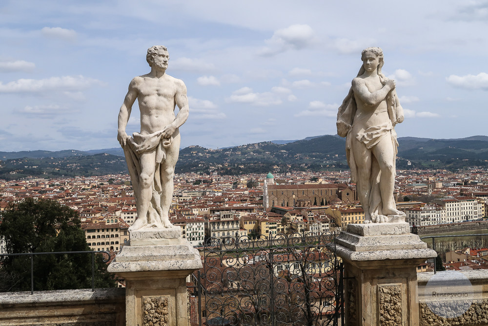 Ein Blick auf Florenz im Giardino Bardini