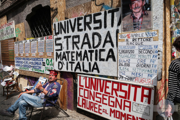 Strada Matematika / Straße der Mathematik in Neapel