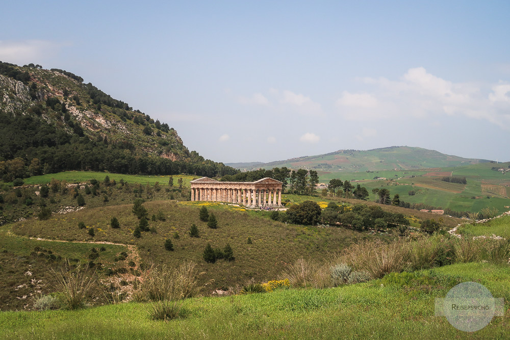 Tempel in Segeste, den auch Goethe besuchte