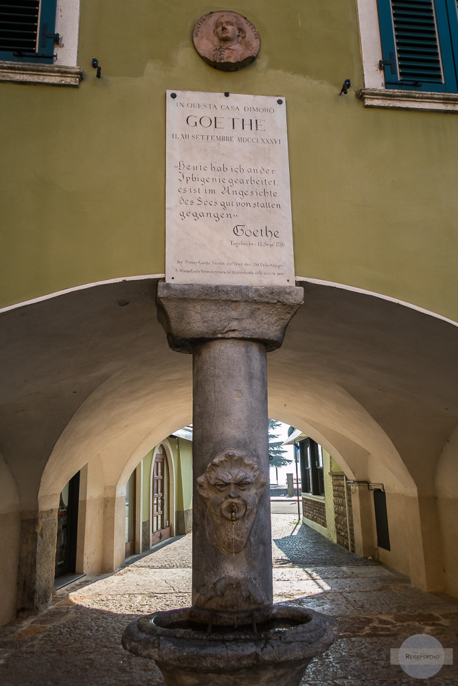 Torbole Erinnerung an Goethe
