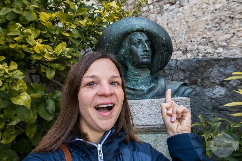 Goethe und ich in Malcesine