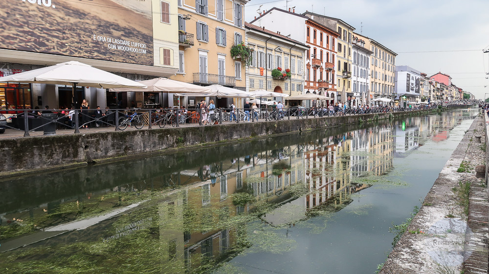 Kanal in Naviglio in Mailand