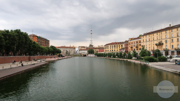 Kanal in Naviglio in Mailand