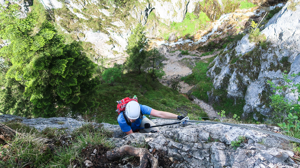 Der "Hias"-Klettersteig befindet sich direkt in der Silberkarklamm