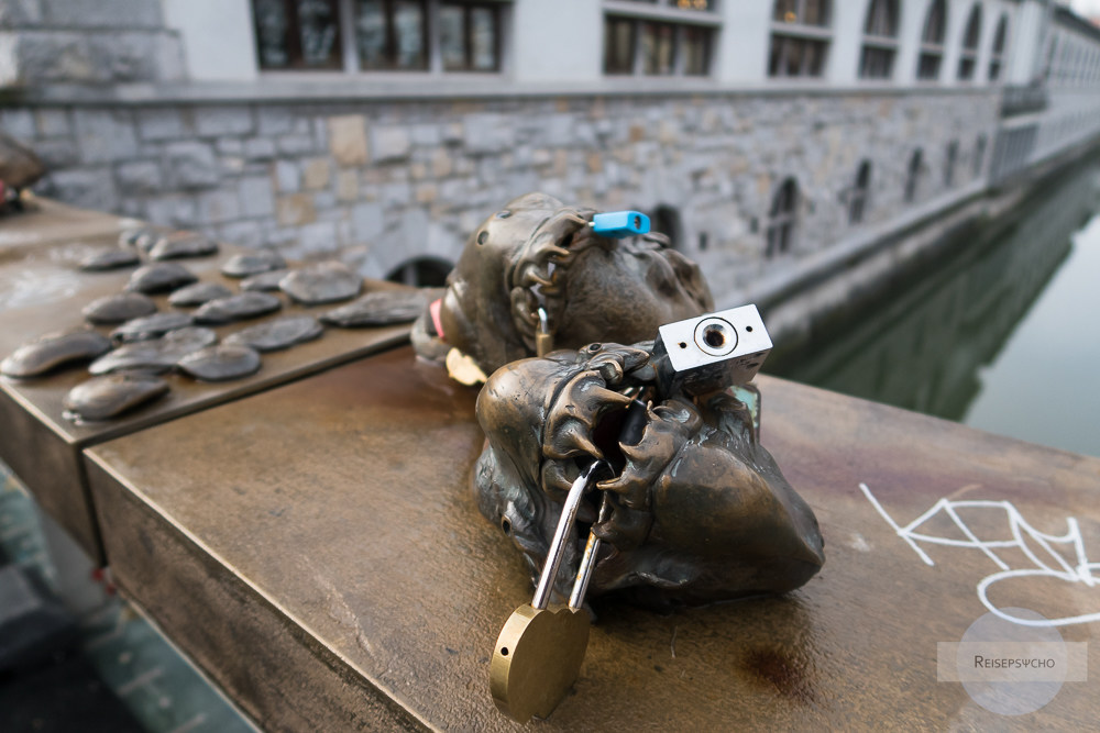 Fleischerbrücke in Ljubljana