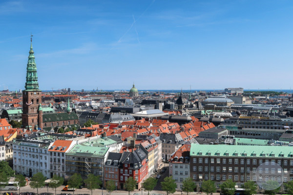Ausblick vom Christiansborg Slot auf Kopenhagen