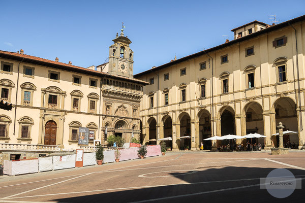 Arezzo, Toskana, Italien - Piazza Grande