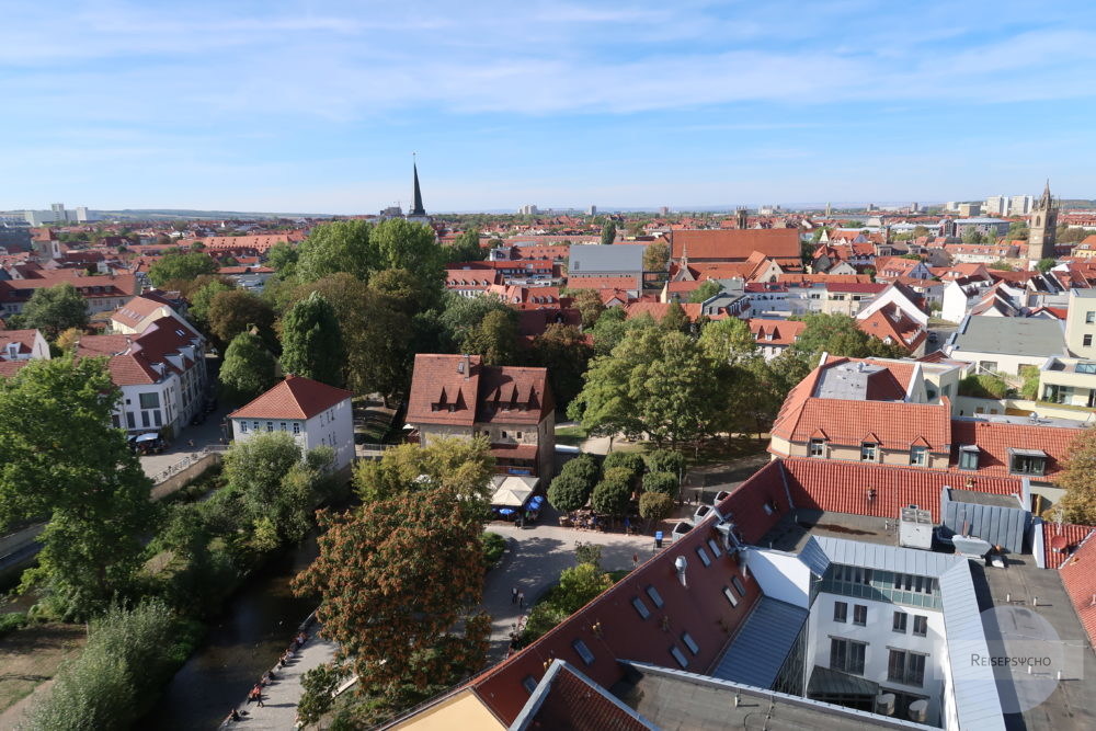 Ausblick über Erfurt