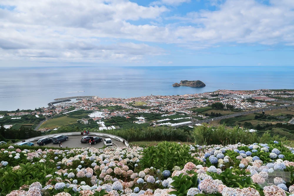 Ausblick von der Nossa Senhora auf Vila Franca