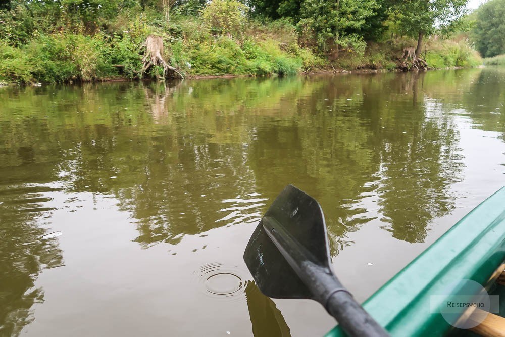 Kanufahren auf der Werra