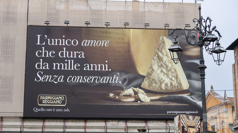 Parmigiano Werbung Parma