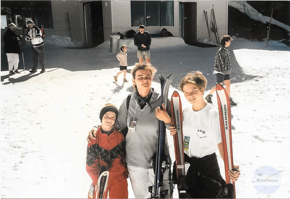 Skifahren im Sommer 1998