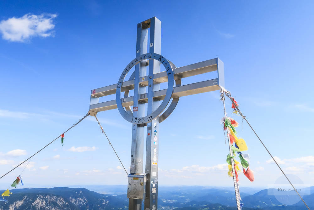 Gipfelkreuz zu Fuß