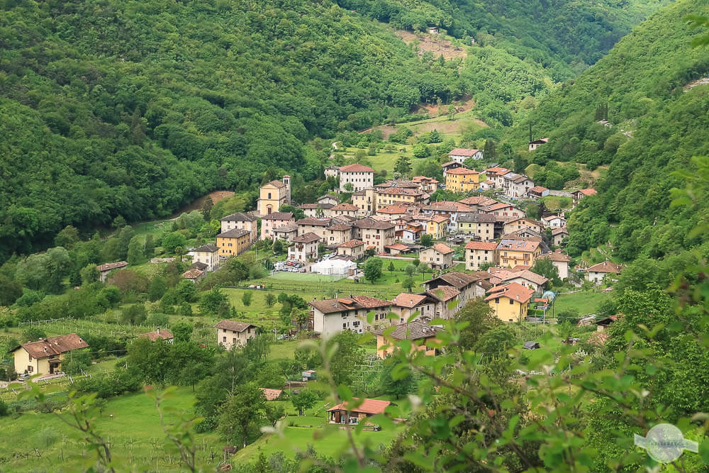 Biacesa am Gardasee von oben