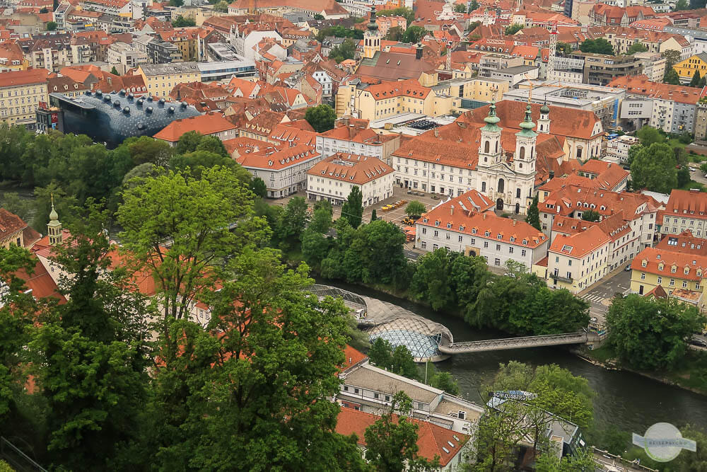 Graz vom Schlossberg aus