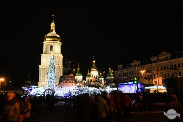 Silvester in Kiew feiern am Sophienplatz