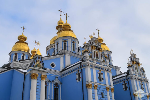 Michaelskloster in Kiew im Winter