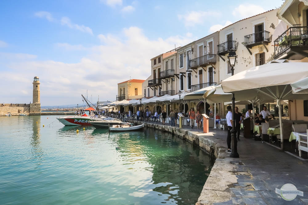 Hafenpromenade im alten Hafen von Rethymnon