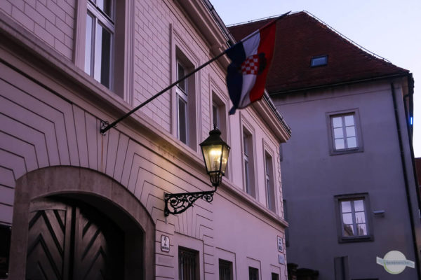 Gaslampen im Stadtteil Gradec in Zagreb