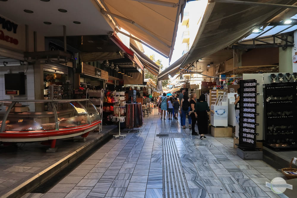 Einkaufen in der Marktstraße in Heraklion