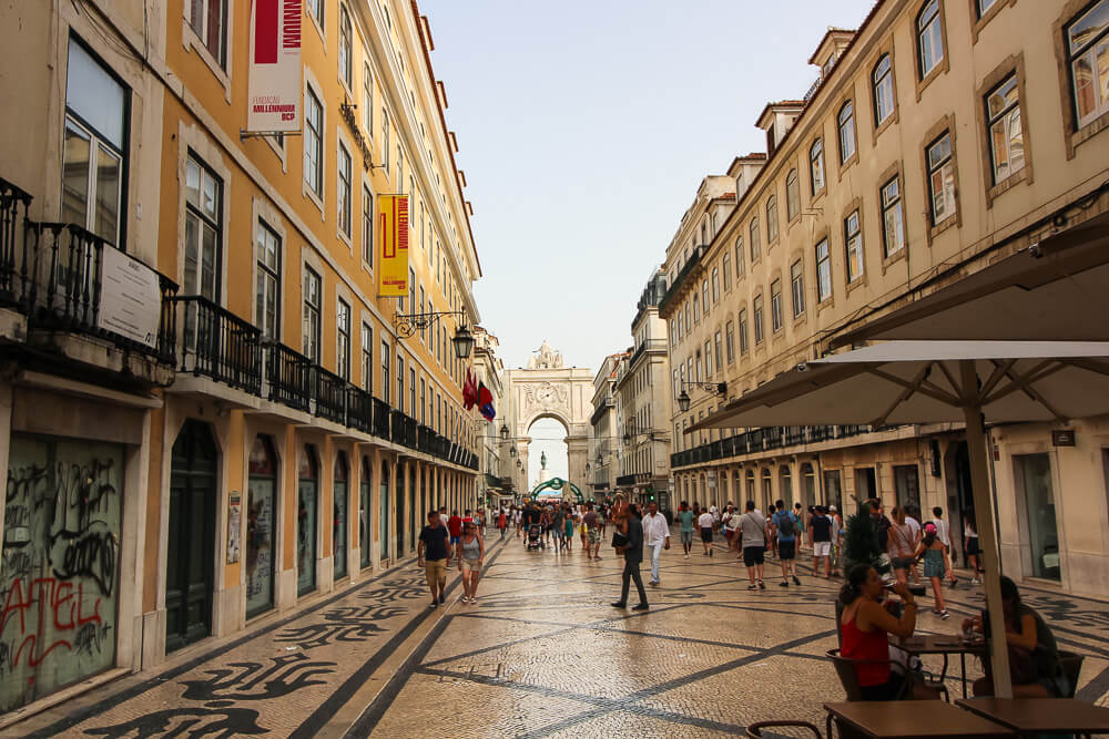 Rua Augusta in Lissabon