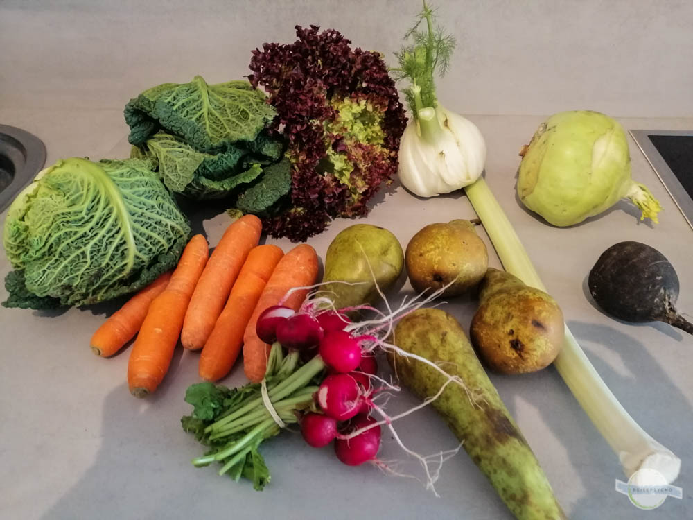 Obst und Gemüse vom Bauernmarkt