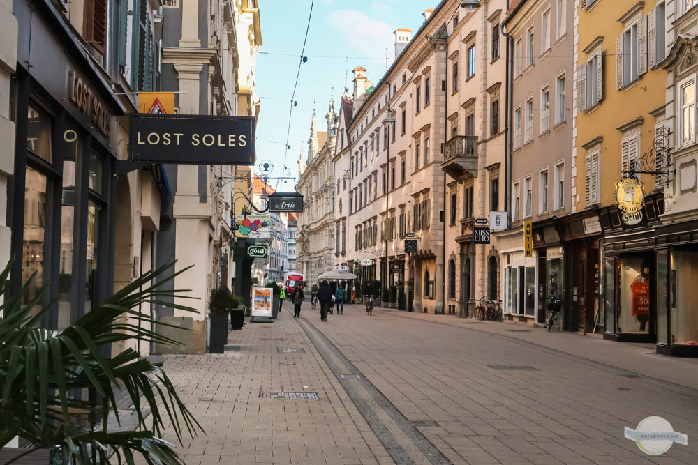 Fußgängerzone in der Schmiedgasse