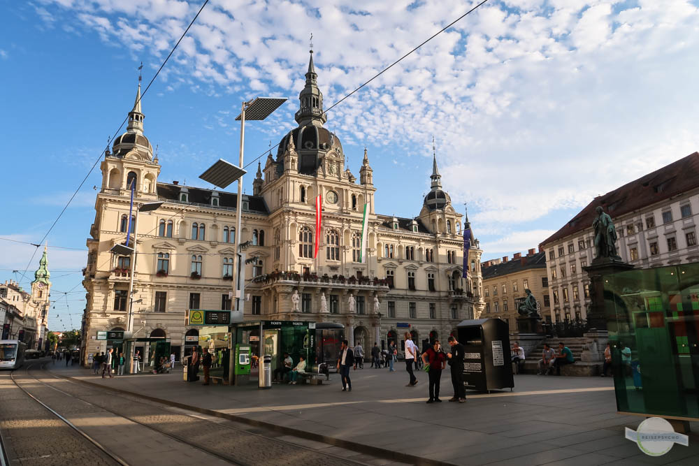 Das Grazer Rathaus am Hauptplatz