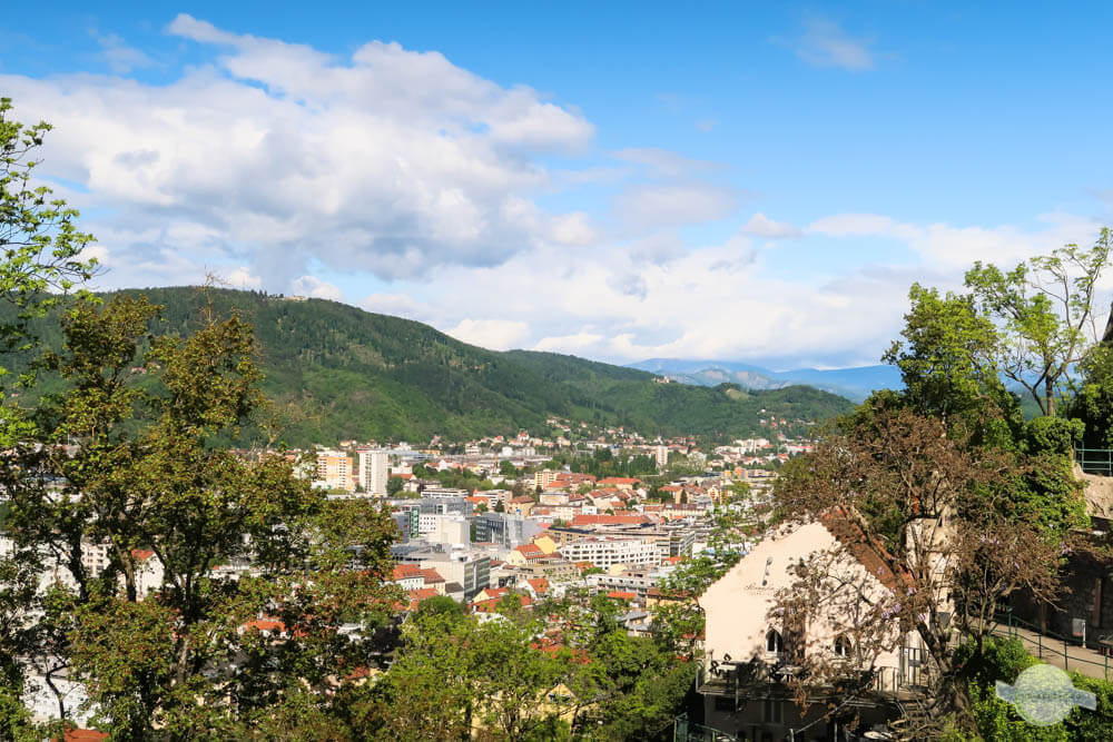 Sicht auf Plabutsch vom Schlossberg aus