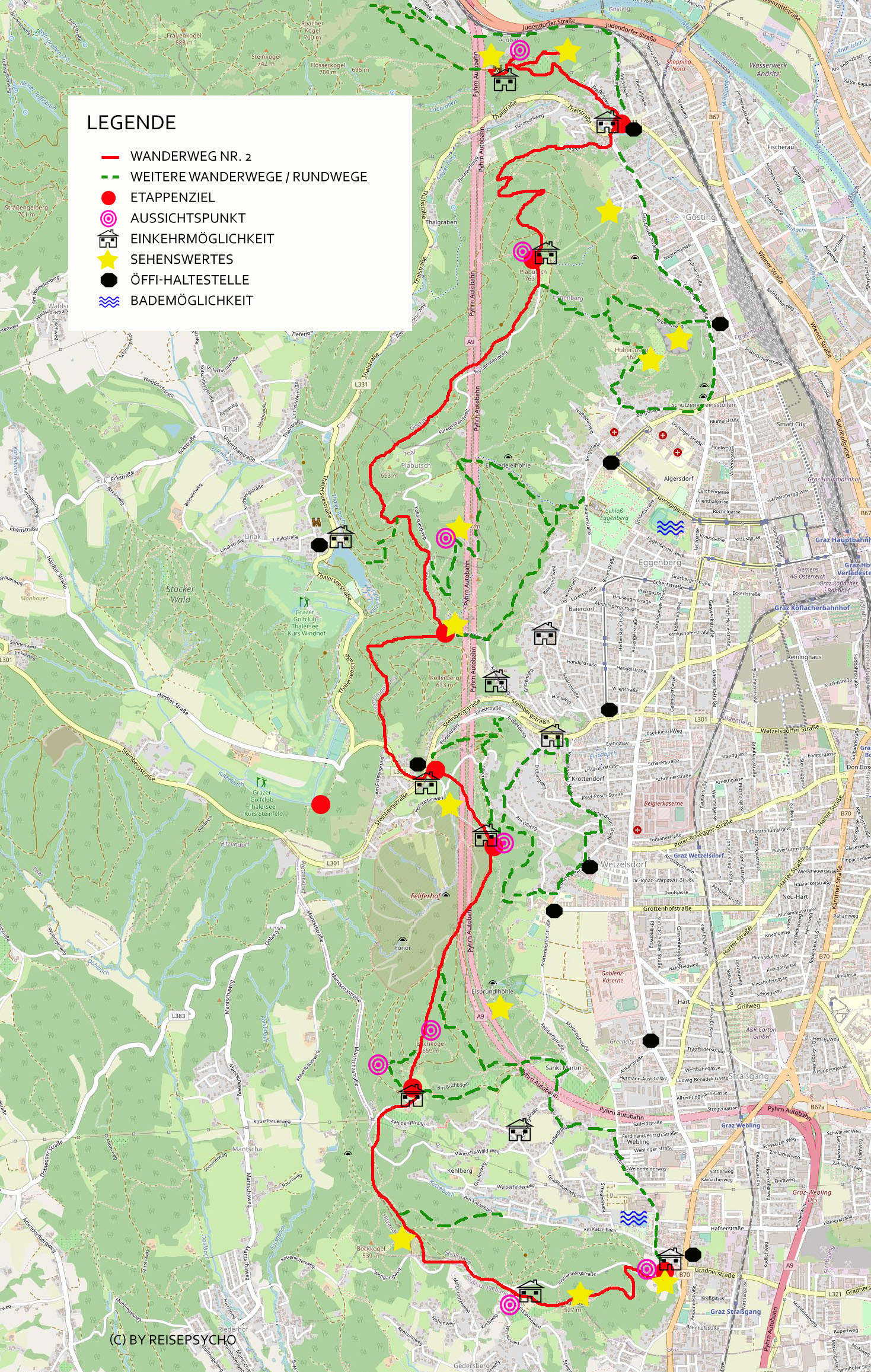 Wanderkarte Plabutsch