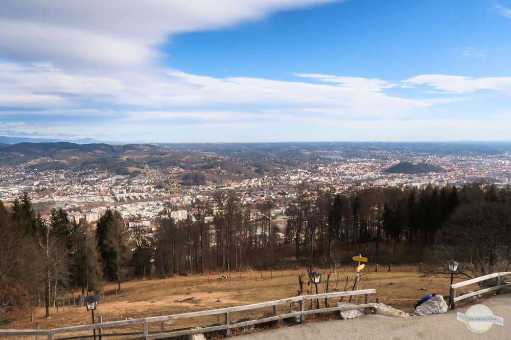 Aussicht vom Plabutsch auf Graz