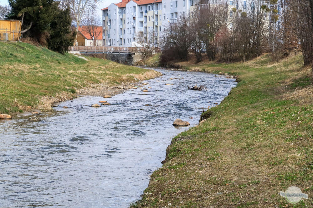 Fluss Pinka durch Pinkafeld