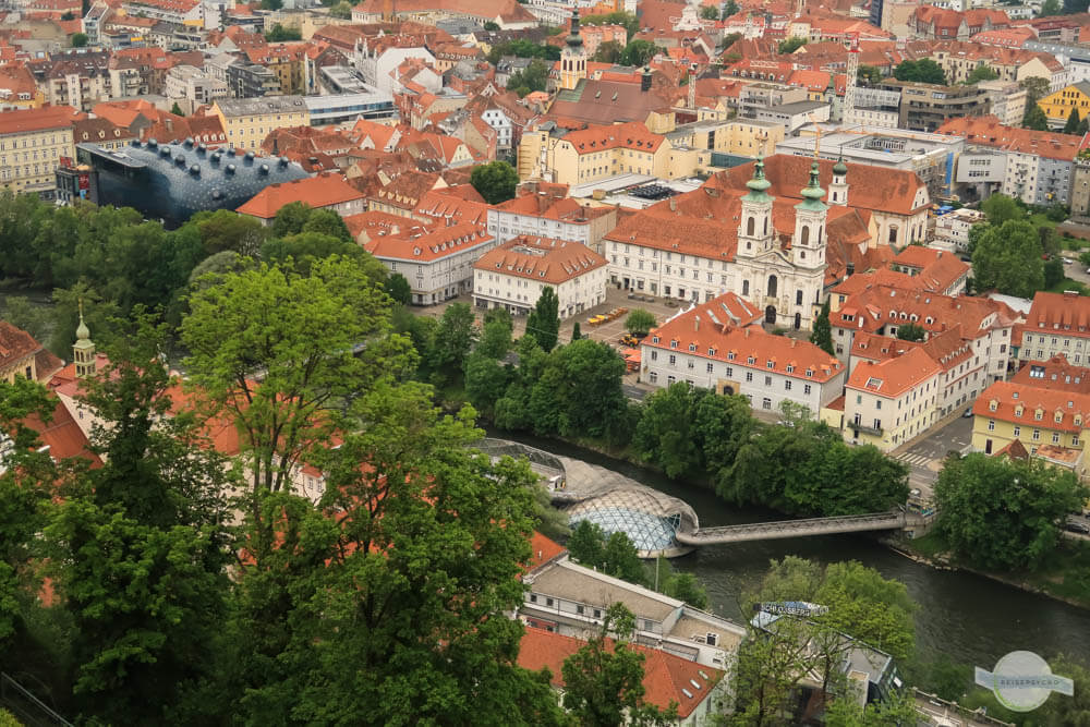 Blick auf Graz rechtes Murufer