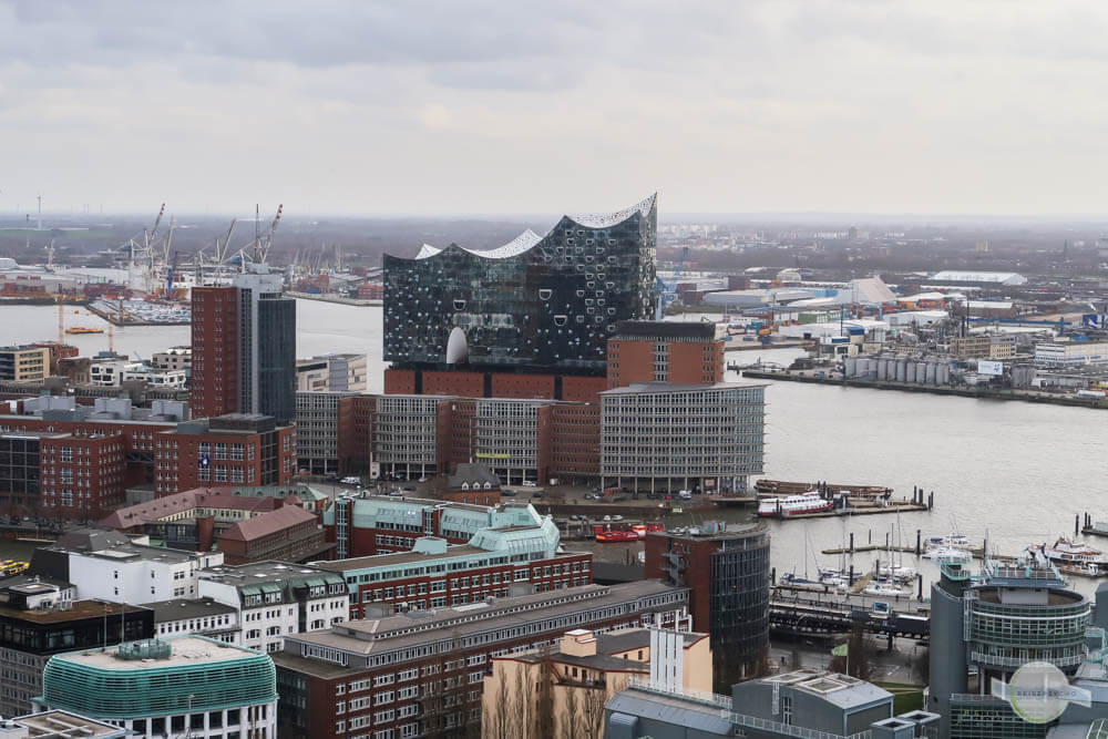 Hamburg Ausblick auf Elbphilharmonie