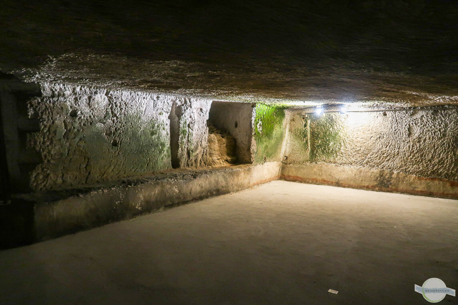 Raum im Untergrund von Neapel