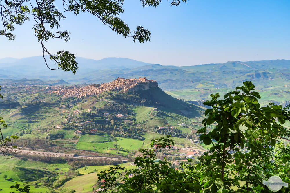 Blick nach Calascibetta