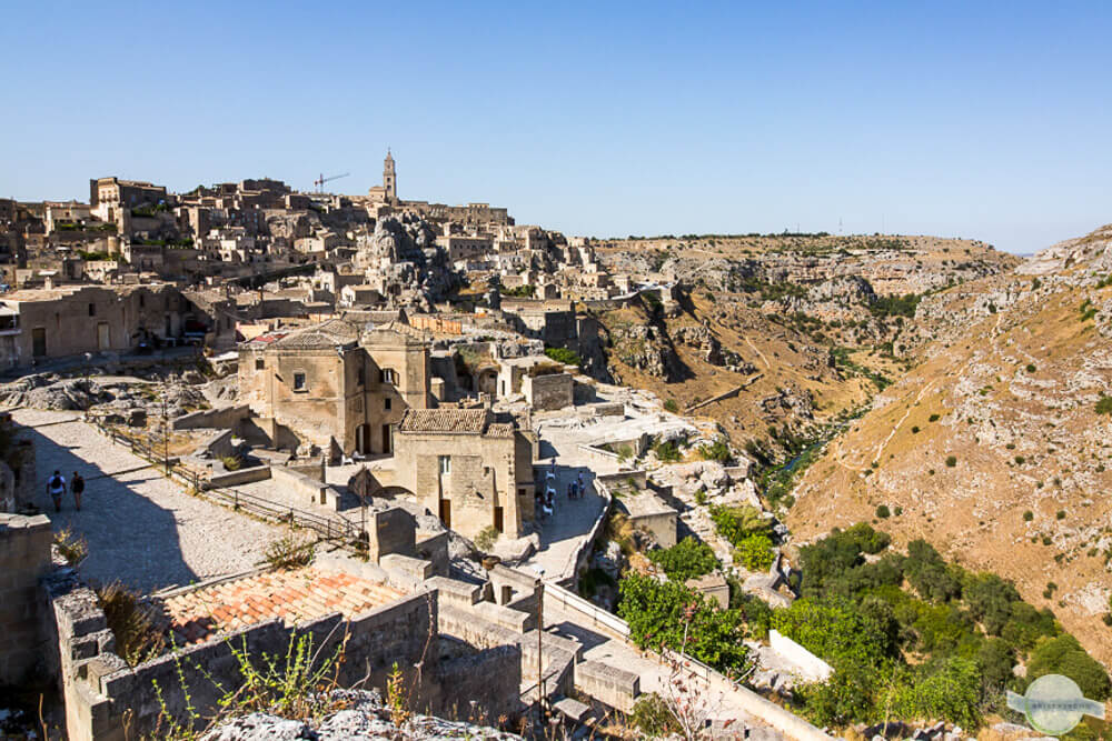 Matera Sasso Caveoso, umgeben von Natur