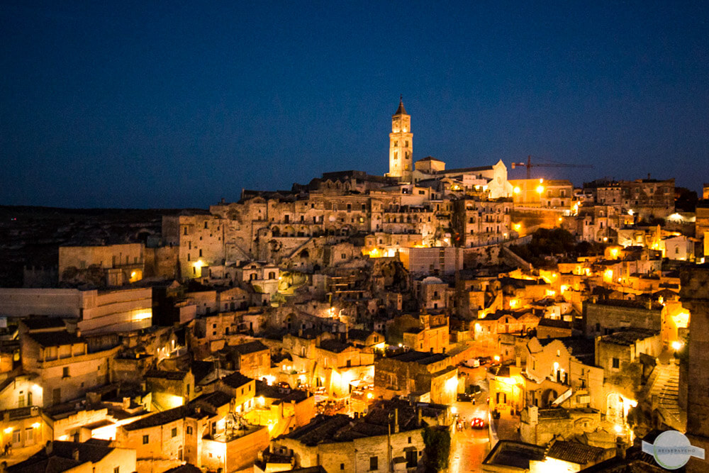 Matera bei Nacht