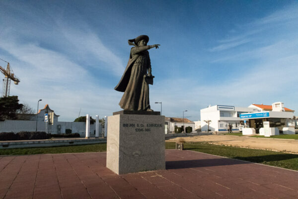 Statue von Heinrich dem Seefahrer an der Algarve